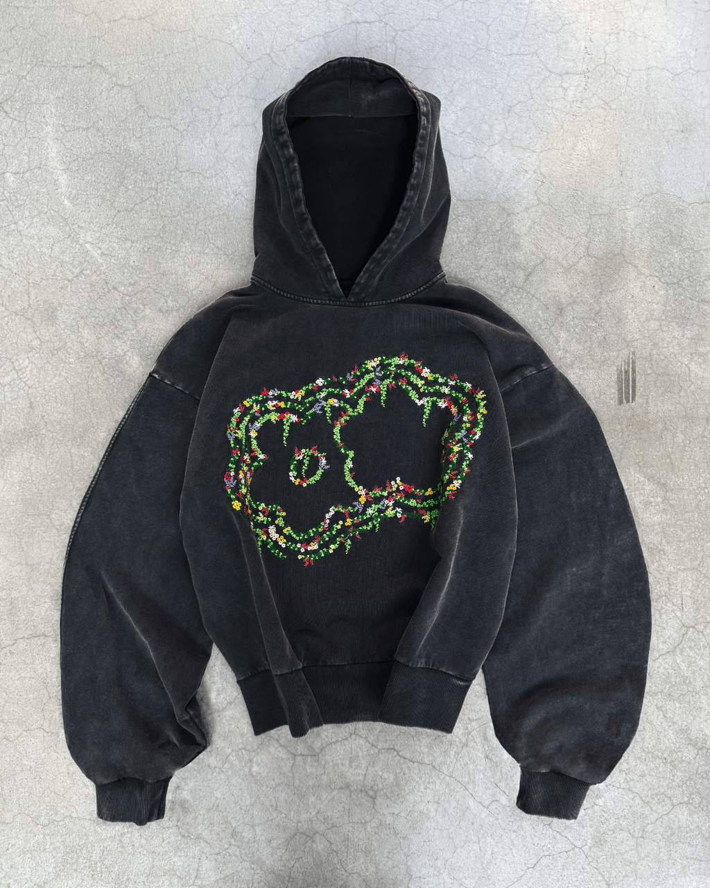 TRIPLE FLEURS HOODIE