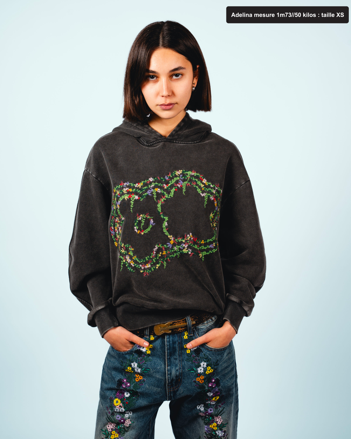 TRIPLE FLEURS HOODIE