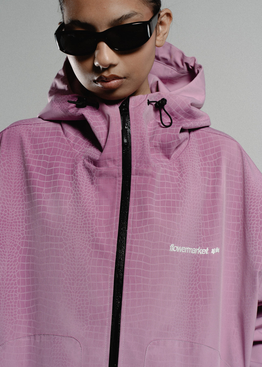 CROCO RAINJACKET ROSE