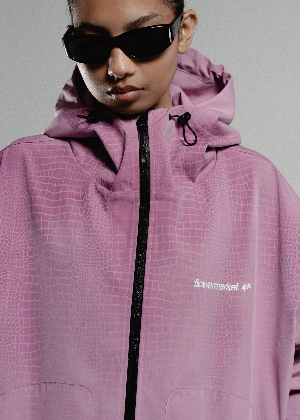 CROCO RAINJACKET ROSE