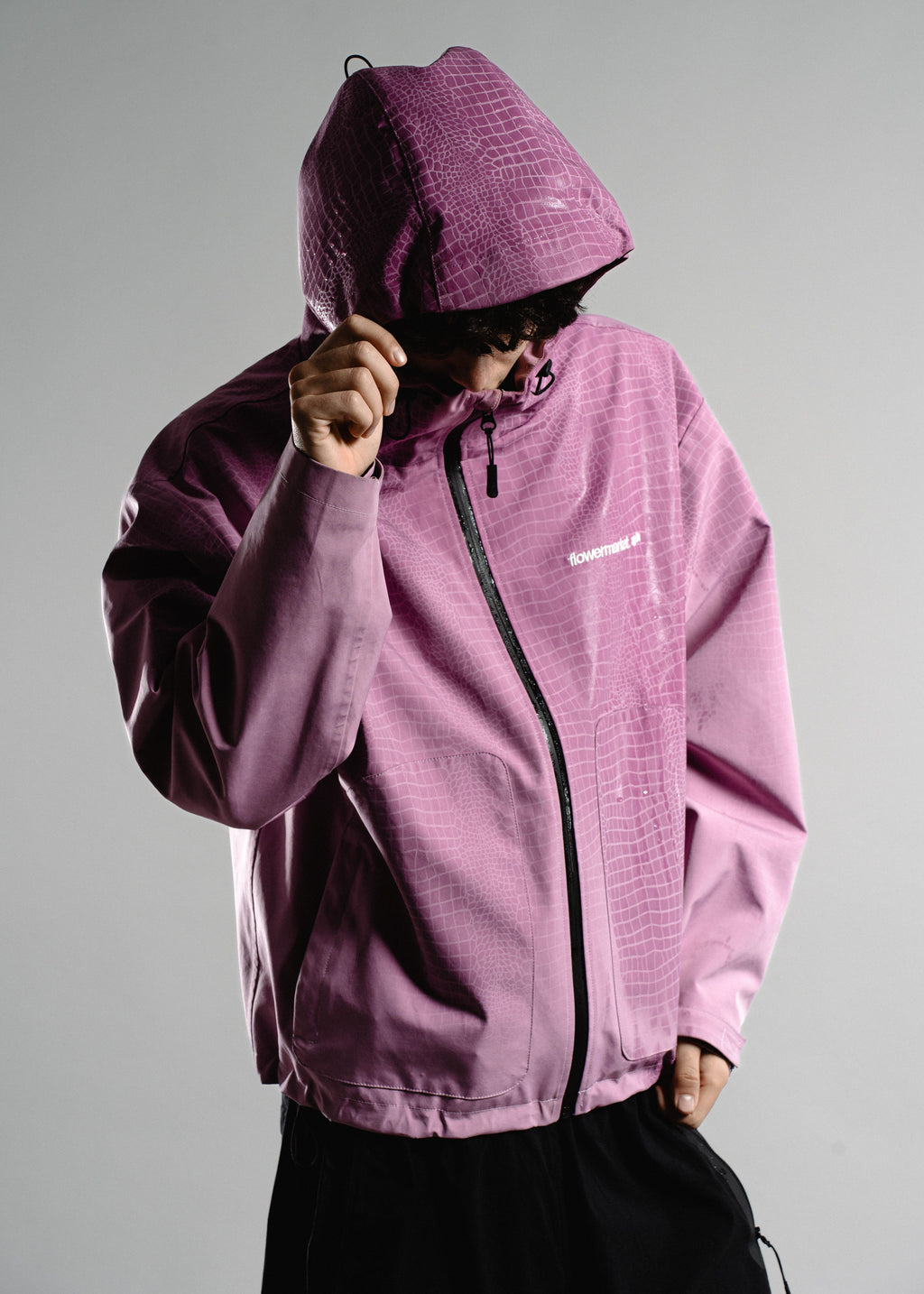 CROCO RAINJACKET ROSE