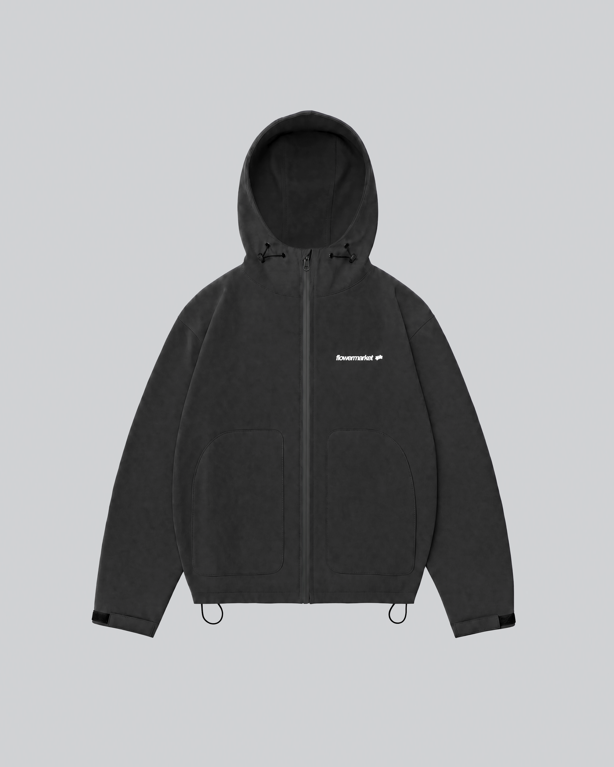 Croco Rainjacket noire sèche, unie