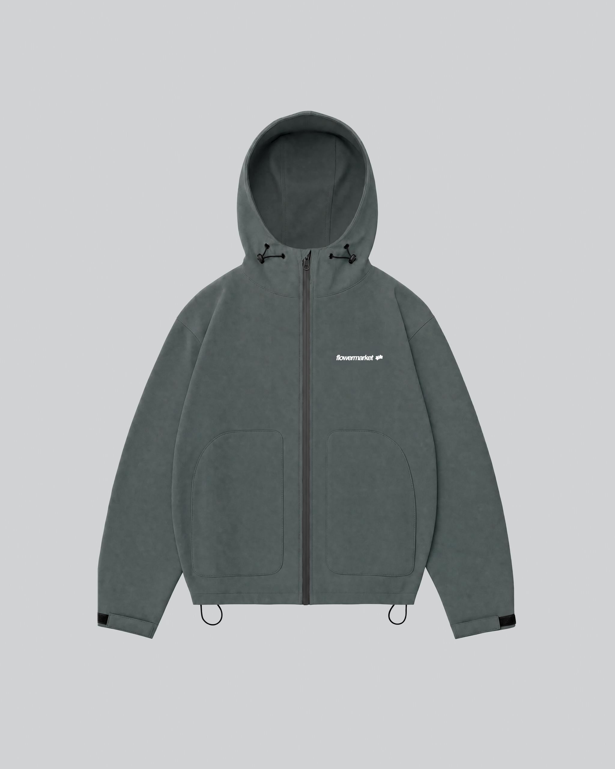 Croco Rainjacket verte sèche, unie