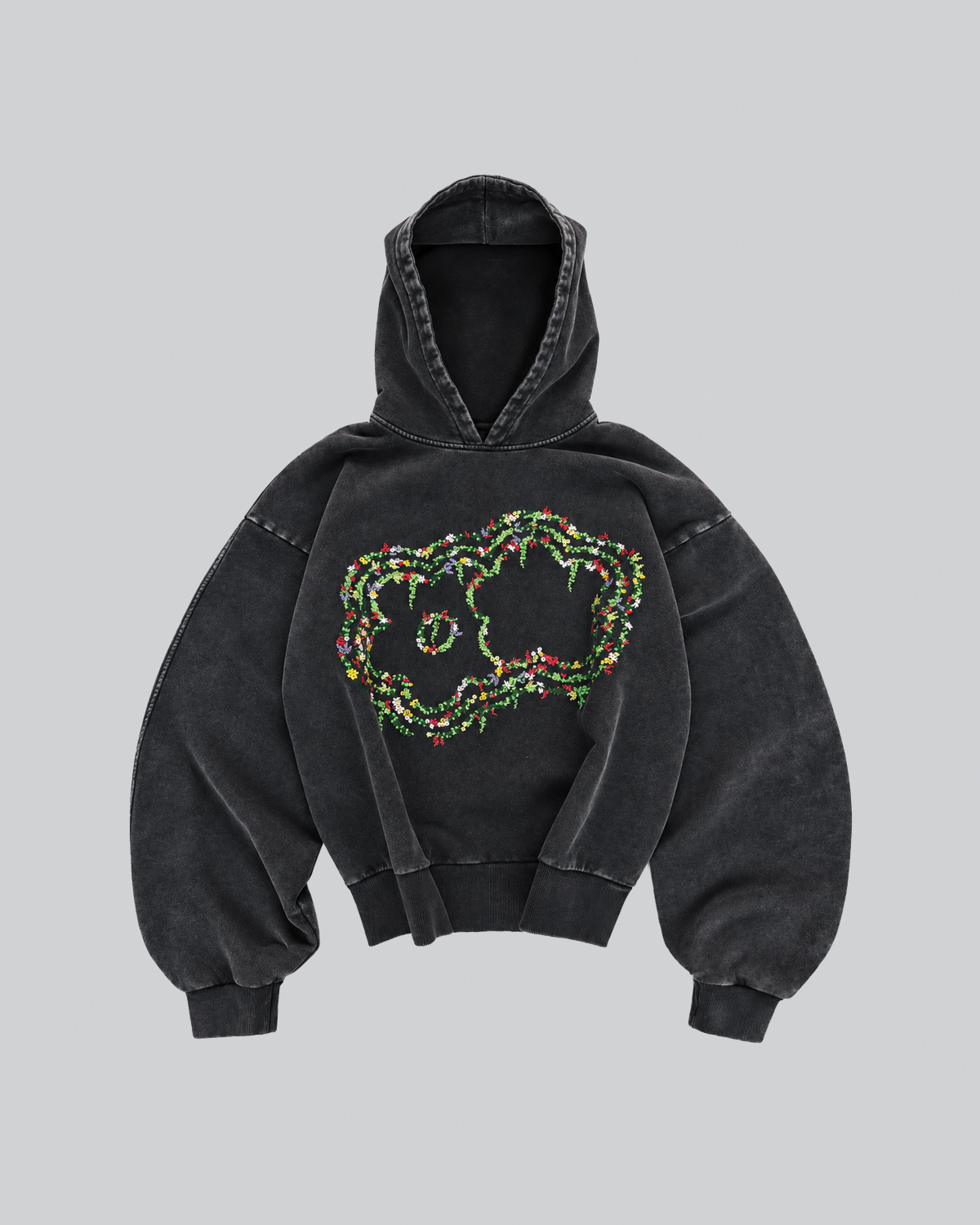 TRIPLE FLEURS HOODIE